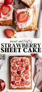 Fresh strawberry sheet cake recipe.