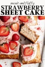 Fresh strawberry sheet cake recipe.