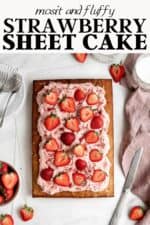 Fresh strawberry sheet cake recipe.