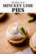 Mini key lime pie recipe pin.