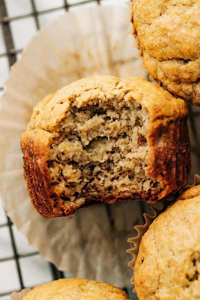 baby friendly banana muffin.