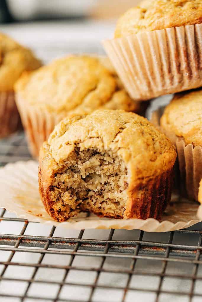 baby friendly banana muffin.