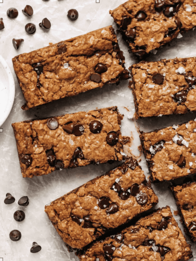 One Bowl Oatmeal Chocolate Chip Cookie Bars