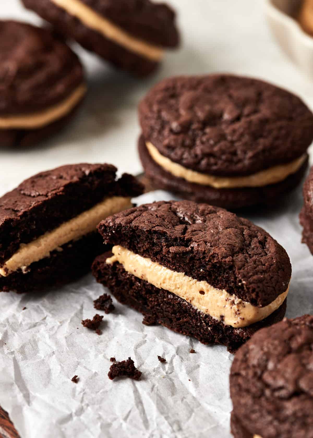 Buckeye brownie cookies.