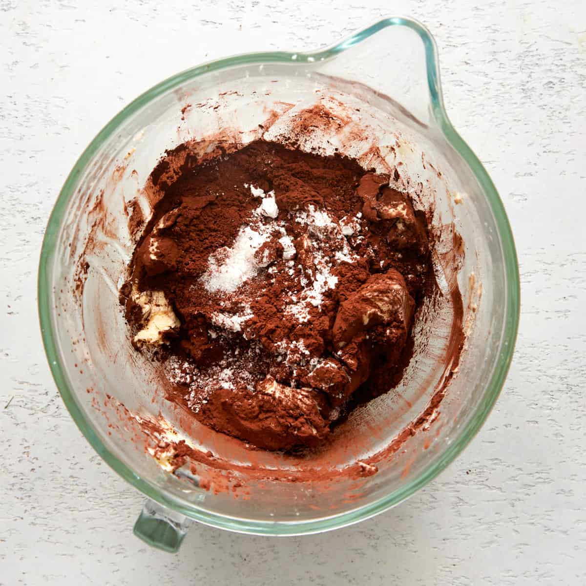 fudge frosting in a bowl.