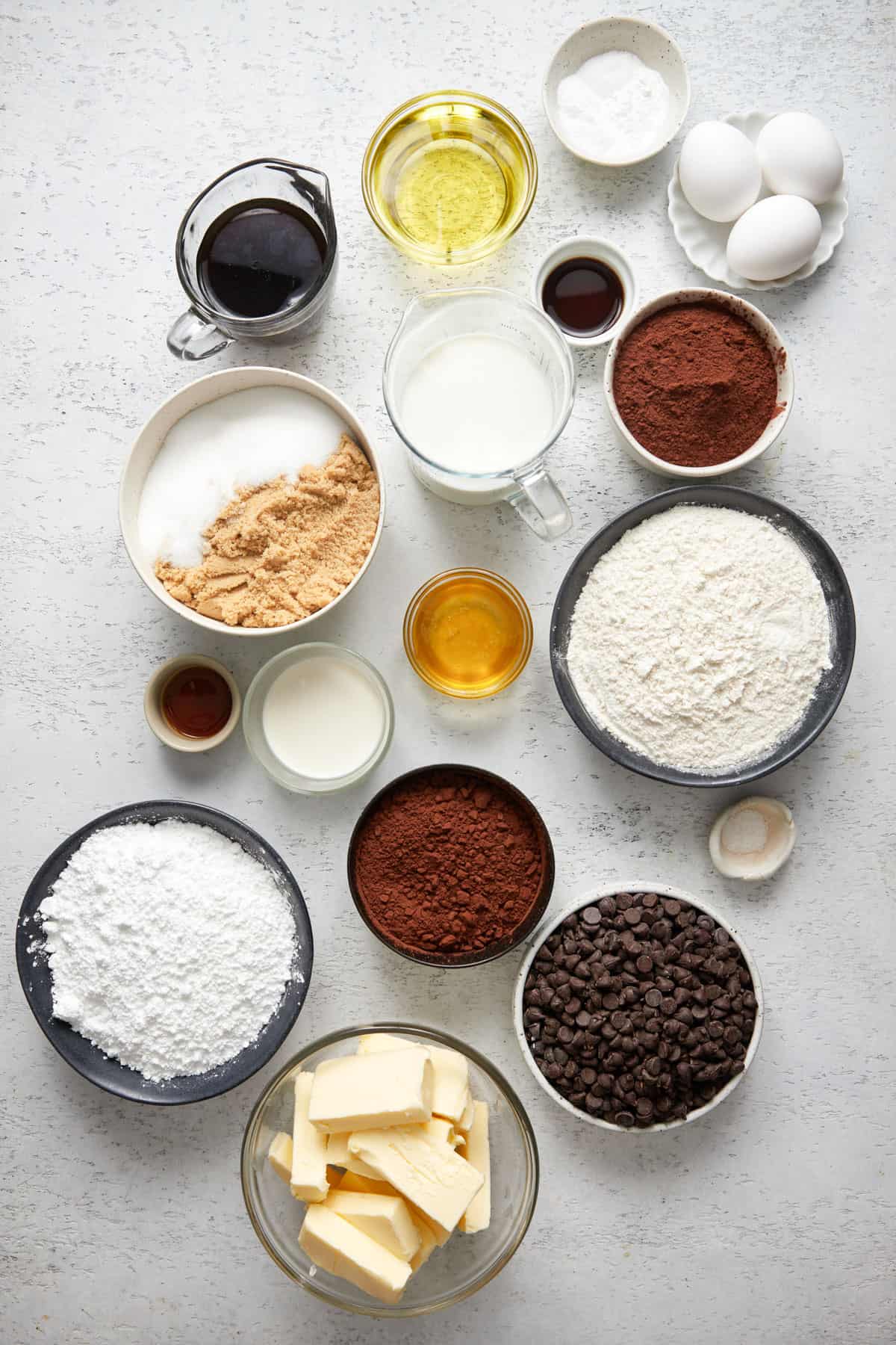 moist chocolate cake ingredients.