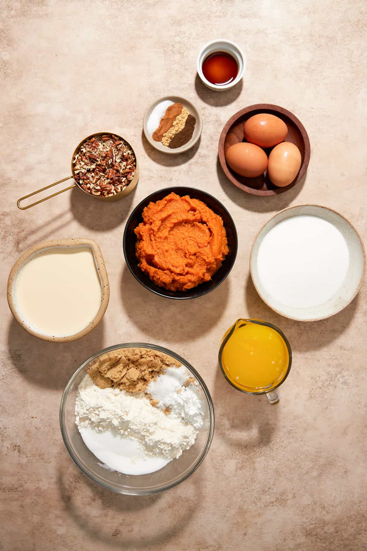 pumpkin pie crunch ingredients.