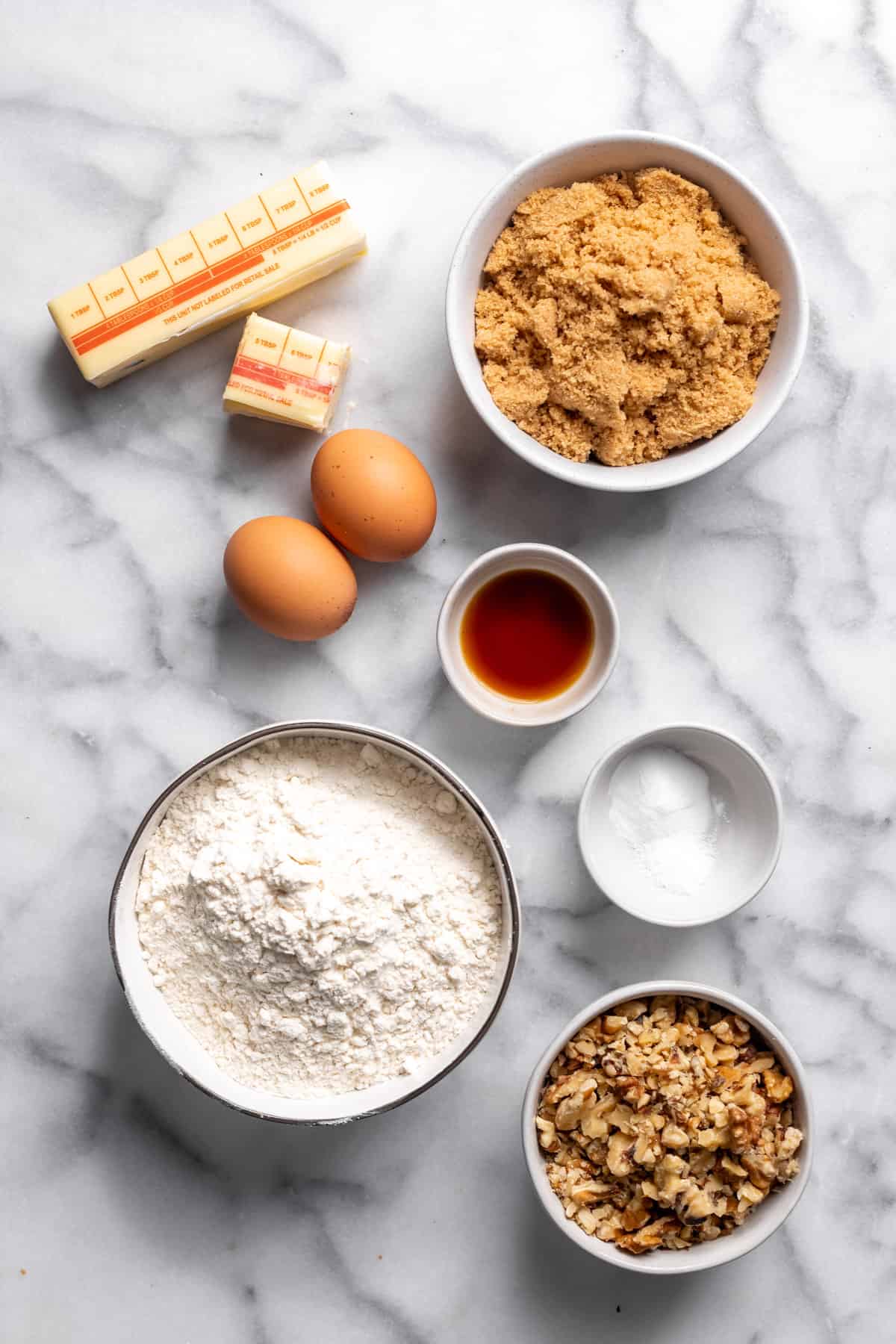 brown sugar cookies ingredients.