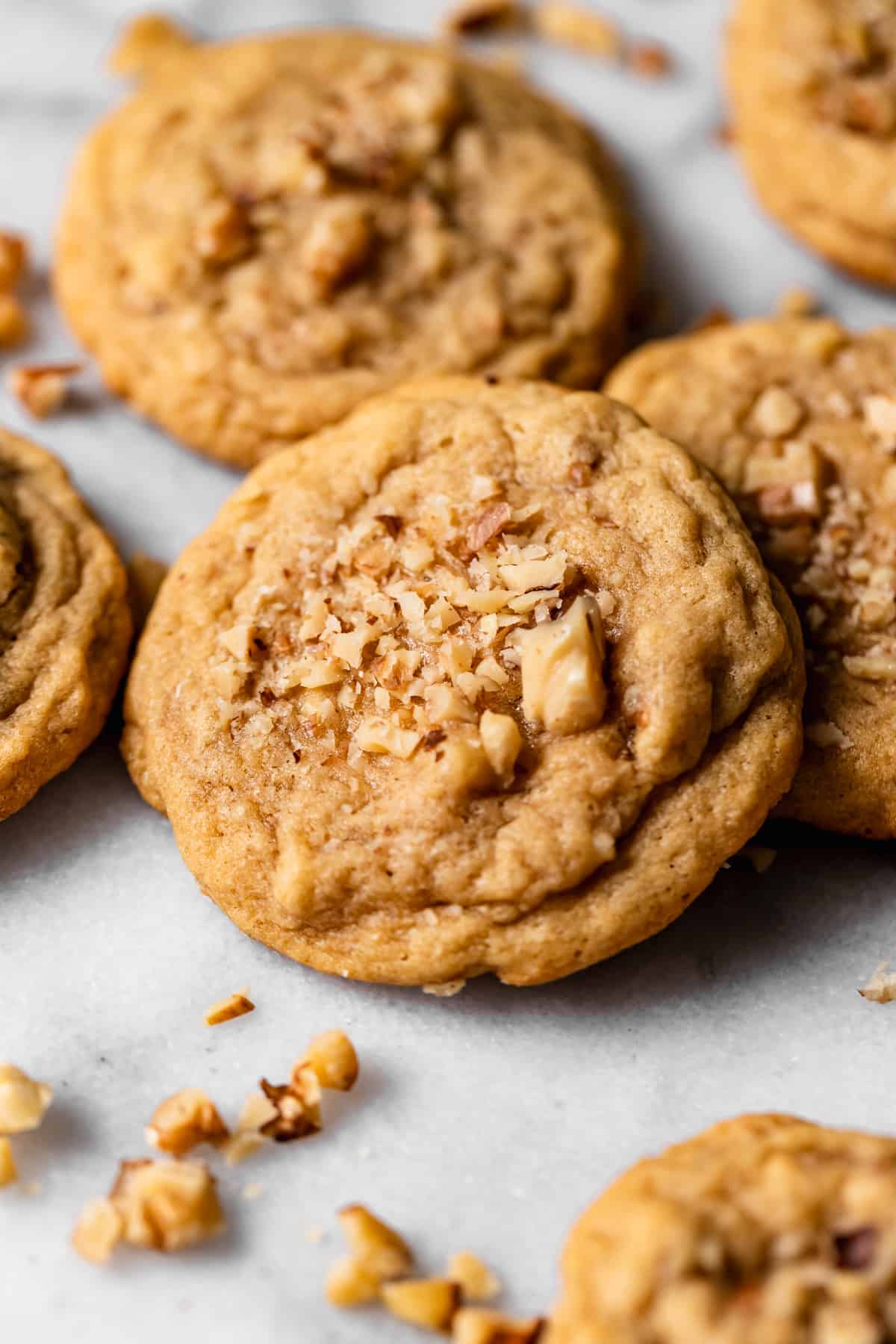 brown sugar cookies with walnuts.