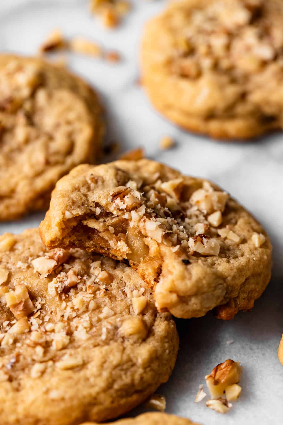 brown sugar cookies with walnuts.