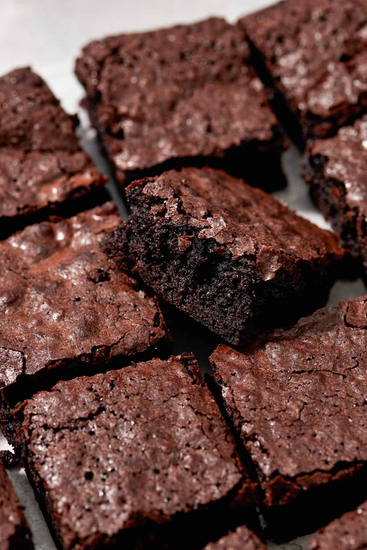 homemade fudgy brownies.