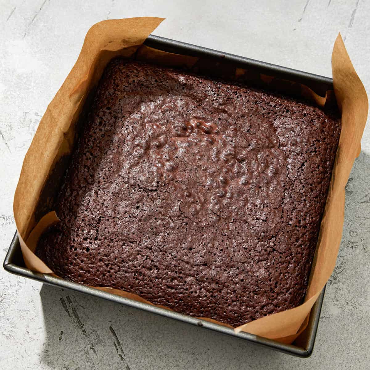 brownies in a pan.