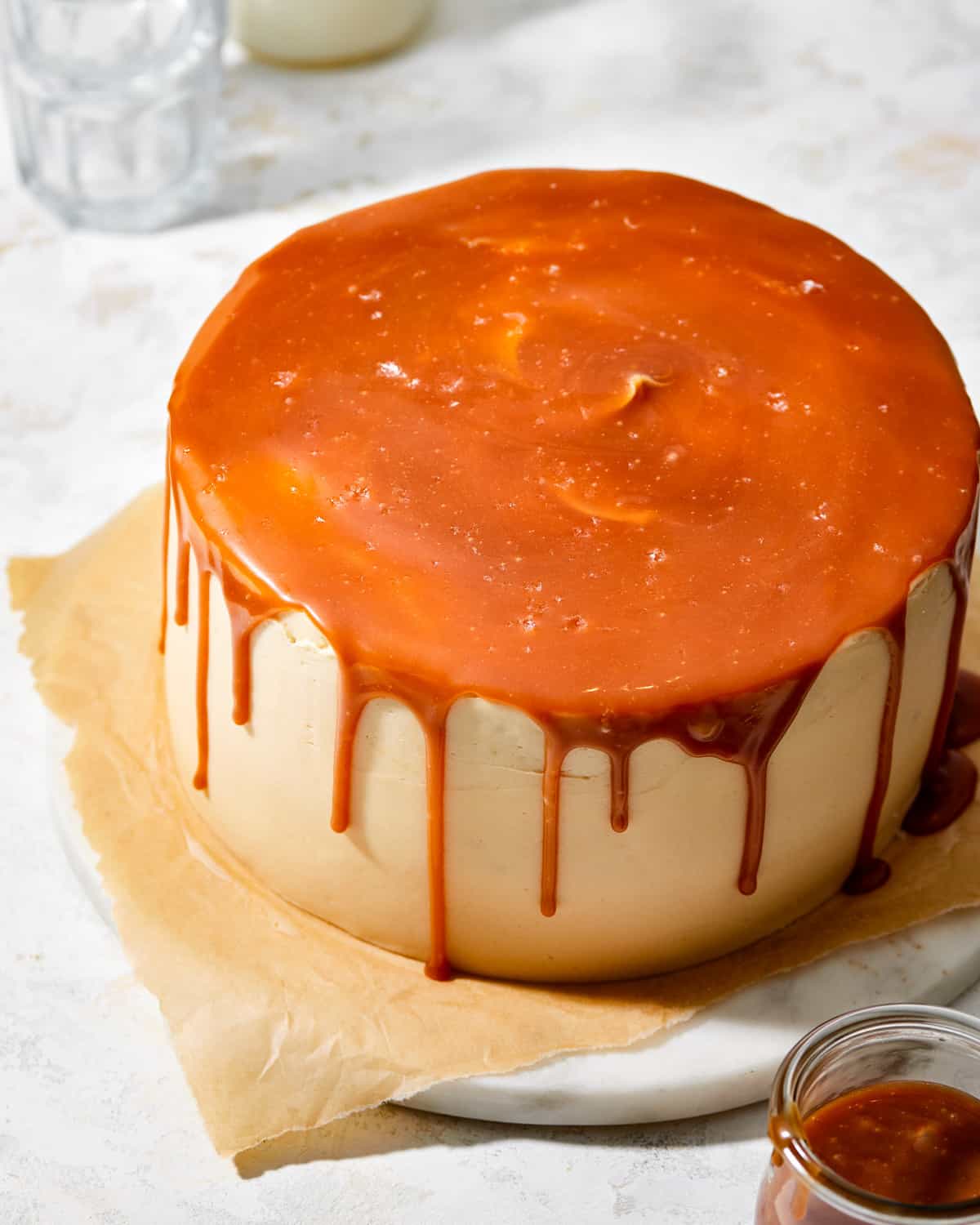 salted caramel cake.