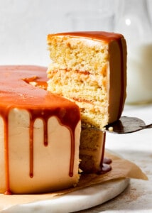 salted caramel cake.