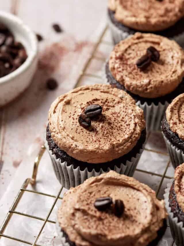 Mocha Cupcakes with Chocolate Espresso Frosting